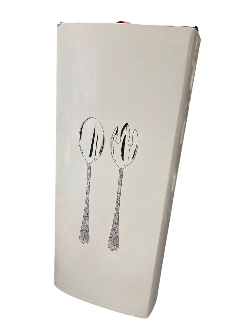 Godinger Vintage large silverplated spoon fork floral set SKU 10-541